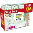 Σετ Babylino Premium Ultra Soft Pants Νο5 Junior (10-16kg) 136 Τεμάχια (4x34 Τεμάχια)