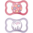 Mam Supreme Silicone Soother 16m+ 2 Τεμάχια, Κωδ 295SGc - Ροζ / Λιλά