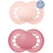 Mam Original Unprinted Matt Silicone Soother 6-16m 2 Τεμάχια, Κωδ 178SGC - Ροζ / Φούξια