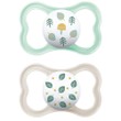 Mam Air Orthodontic Latex Soother 6-16m Κωδ 216L, 2 Τεμάχια - Πράσινο / Ζαχαρί