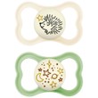 Mam Supreme Night Silicone Soother 16m+, Κωδ 298S, 2 Τεμάχια - Μπεζ / Πράσινο