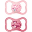 Mam Air Silicone Soother 16m+ 2 Τεμάχια, Κωδ 275SGc - Ροζ / Φούξια