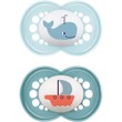 Mam Original Latex Soother 6-16m Κωδ 151L, 2 Τεμάχια - Γαλάζιο / Μπλε