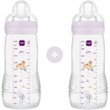 Mam Promo Easy Active Baby Bottle 4m+, Κωδ 365SGc 330ml, 2 Τεμάχια - Τίγρης