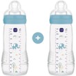 Mam Promo Easy Active Baby Bottle 4m+, Κωδ 365SBc 330ml, 2 Τεμάχια - Ελέφαντας