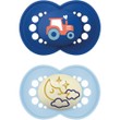Mam Day & Night Silicone Soother 6-16m 2 Τεμάχια, Κωδ 174SBc -Σκούρο Μπλε / Γαλάζιο