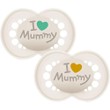 Mam Original I Love Mommy Orthodontic Silicone Soother 16m+ Κωδ 265SU2c, 2 Τεμάχια - Κρεμ