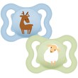 Mam Air Silicone Soother 2-6m Κωδ 120SBc, 2 Τεμάχια - Γαλάζιο / Πράσινο