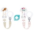 Mam Clip Set 0m+ Κωδ 312G, 2 Τεμάχια - Ροζ / Μπεζ