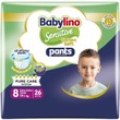 Babylino Sensitive Pants Cotton Soft Unisex No8 Extra Extra Large (19+kg) 26 Τεμάχια