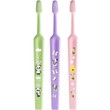 TePe Mini Extra Soft 0-6 Years Toothbrush 3 Τεμάχια - Πράσινο/ Λιλά/ Ρόζ
