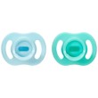 Tommee Tippee Ultra Light Stay Put Orthodontic Silicone Soother 0-6m+, 2 Τεμάχια - Γαλάζιο / Τιρκουάζ