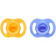 Tommee Tippee Ultrta Light Stay Put Orthodontic Silicone Soother 6-18m, 2 Τεμάχια - Μπλέ / Πορτοκαλί