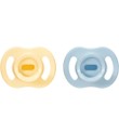 Tommee Tippee Ultrta Light Stay Put Orthodontic Silicone Soother 0-6m+, 2 Τεμάχια - Κίτρινο / Γαλάζιο