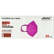 Jiada Filtering Half Mask FFP2 NR, 20 Τεμάχια - Φούξια