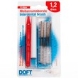 Doft Envelope Interdental Brushes 12 Τεμάχια - Μέγεθος 1.2mm Κόκκινο
