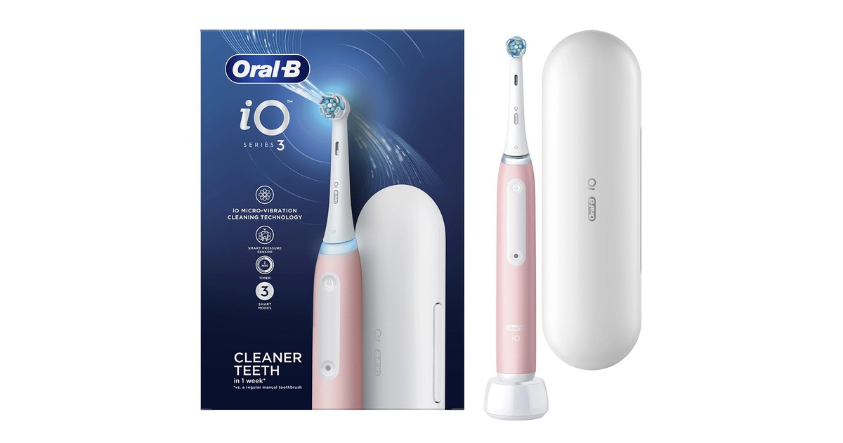 Oral-B iO Series 3 Electric Toothbrush Pink 1 Τεμάχιο | Pharm24.gr