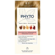 Phyto Permanent Hair Color Kit Μόνιμη Βαφή Μαλλιών με Φυτικές Χρωστικές, Χωρίς Αμμωνία 1 Τεμάχιο - 8.3 Ανοιχτό Ξανθό Χρυσό