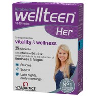 Vitabiotics Wellteen Her Συμπλήρωμα Διατροφής Πολυβιταμινών για Κορίτσια 13 Έως 19 Ετών 30tabs
