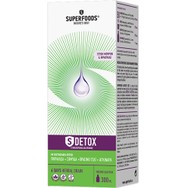 Superfoods S Detox Συμπλήρωμα Διατροφής Φυτικών Εκχυλισμάτων σε Πόσιμο Υγρό για Αποτοξίνωση & Έλεγχο Βάρους με Γεύση Μούρων & Φράουλας 300ml