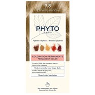 Phyto Permanent Hair Color Kit Μόνιμη Βαφή Μαλλιών με Φυτικές Χρωστικές, Χωρίς Αμμωνία 1 Τεμάχιο - 9.8 Ξανθό Πολύ Ανοιχτό Μπεζ