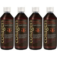 Σετ Collagen ProActive Πόσιμο Κολλαγόνο Συμπλήρωμα Διατροφής με Κολλαγόνο για το Δέρμα, Μαλλιά & Νύχια 2400ml (4x600ml) - 4 Φράουλα