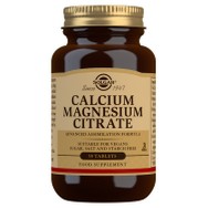 Solgar Calcium Magnesium Citrate Συμπλήρωμα Διατροφής για την Ενίσχυση του Νευρικού/Μυικού Συστήματος 50tablets