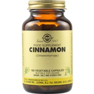 Solgar Cinnamon Συμπλήρωμα Διατροφής για τη Ρύθμιση των Επιπέδων της Γλυκόζης στο Αίμα με Αντιοξειδωτικές Ιδιότητες που Βοηθά Κατά την Πέψη 100veg.caps