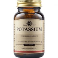 Solgar Potassium Συμπλήρωμα Διατροφής Καλίου για τη Διατήρηση των Φυσιολογικών Επιπέδων της Πίεσης του Αίματος & Καλή Λειτουργία του Νευρικού Συστήματος 100tabs