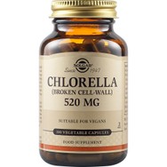 Solgar Chlorella 520mg Συμπλήρωμα Διατροφής του Φυκιού Χλωρέλλας Πλούσιο σε Αντιοξειδωτική Χλωροφύλλη για Αποτοξίνωση του Οργανισμού από Βαρέα Μέταλλα 100veg.caps