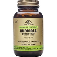 Solgar Rhodiola Root Extract Συμπλήρωμα Διατροφής με Εκχύλισμα Ρίζας Ροδιόλας για την Αντιμετώπιση του Στρες της Κόπωσης & του Αισθήματος Αδυναμίας με Ήπιες Αντικαταθλιπτικές Ιδιότητες 60veg.caps