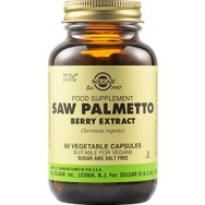 Solgar Saw Palmetto Berry Extract Συμπλήρωμα Διατροφής Εκχυλίσματος Καρπών του Βοτάνου Saw Palmetto για την Αντιμετώπιση των Συμπτωμάτων Καλοήθους Υπερπλασίας του Προστάτη στους Άνδρες 60veg.caps