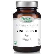 Power Health Platinum Range Zinc Plus C Συμπλήρωμα Διατροφής με Ψευδάργυρο και Βιταμίνη C 30tabs