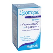 Health Aid Lipotropics with Vitamins B & C Ενισχύει τις Μεταβολικές Λειτουργίες 60 Tablets
