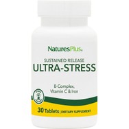 Natures Plus Ultra Stress Συμπλήρωμα Διατροφής Συμπλέγματος Βιταμινών Β, Βιταμίνης C & Σιδήρου Παρατεταμένης Αποδέσμευσης για την Καλή Υγεία του Νευρικού Συστήματος & την Αντιμετώπιση της Κούρασης & του Ψυχολογικού Στρες 30tabs