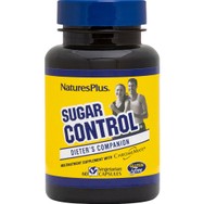 Natures Plus Sugar Control Συμπλήρωμα Διατροφής Εκχυλίσματος Βοτάνων, Μετάλλων & Αμινοξέων για Ρύθμιση του Σακχάρου στο Αίμα 60caps