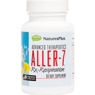 Natures Plus Aller-7 RX Respiration Συμπλήρωμα Διατροφής Ψευδαργύρου & Εκχυλίσματος Βοτάνων για την Αντιμετώπιση των Αλλεργιών του Ανώτερου Αναπνευστικού & Ενίσχυση του Ανοσοποιητικού Συστήματος 60caps
