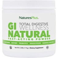 Natures Plus GI Natural Total Digestive Wellness Fast, Action Powder Συμπλήρωμα Διατροφής Βιταμινών, Μετάλλων, Πεπτικών Ενζύμων & Προβιοτικών για την Υποστήριξη του Πεπτικού Συστήματος & την Ενίσχυση του Γαστρεντερικού Βλεννογόνου 174g