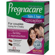 Vitabiotics Pregnacare Him & Her Conception Συμπλήρωμα Διατροφής που Ενισχύει την Αναπαραγωγική Υγεία 30tabs & 30tabs