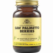 Solgar Saw Palmetto Berries Συμπλήρωμα Διατροφής Εκχυλίσματος Βοτάνου Σαο Παλμέτο για την Αντιμετώπιση Συμπτωμάτων Καλοήθους Υπερπλασίας Προστάτη 100veg.caps