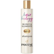 Pantene Hair Biology De-frizz & Illuminate Shampoo Σαμπουάν για Ξηρά ή Βαμμένα Μαλλιά που Φριζάρουν Εύκολα 250ml