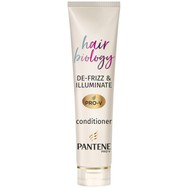 Pantene Hair Biology De-frizz & Illuminate Conditioner Μαλακτική Κρέμα για Ξηρά ή Βαμμένα Μαλλιά που Φριζάρουν Εύκολα 160ml