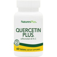 Natures Plus Quercetin Plus with Bromelain & Vitamin C Συμπλήρωμα Διατροφής Κερσετίνης, Βρωμελαΐνης & Βιταμίνης C με Αντιοξειδωτική & Αντιφλεγμονώδη Δράση Κατά των Αλλεργιών για Υγιές Ανοσοποιητικό 60tabs