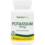 Natures Plus Potassium 99mg Συμπλήρωμα Διατροφής με Κάλιο για Σωστή Ισορροπία Ηλεκτρολυτών & Διατήρηση της Αρτηριακής Πίεσης σε Υγιή Επίπεδα 90tabs