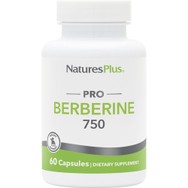 Natures Plus Pro Berberine 750mg Συμπλήρωμα Διατροφής Φυτικής Βερβερίνης για Υγιή Επίπεδα Σακχάρου στο Αίμα, Υποστήριξη του Καρδιαγγειακού Συστήματος & Μεταβολισμό Λίπους 60caps