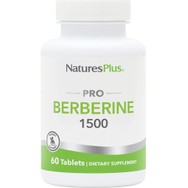 Natures Plus Pro Berberine 1500mg Συμπλήρωμα Διατροφής Φυτικής Βερβερίνης για Υγιή Επίπεδα Σακχάρου στο Αίμα, Υποστήριξη του Καρδιαγγειακού Συστήματος & Μεταβολισμό Λίπους 60tabs