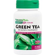 Natures Plus Chinese Green Tea 400mg Συμπλήρωμα Διατροφής Εκχυλίσματος Πράσινου Τσαγιού με Ισχυρές Αντιοξειδωτικές Ιδιότητες για Έλεγχο του Βάρους 60caps