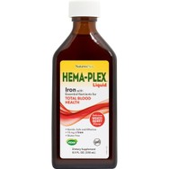 Natures Plus Hema-Plex Liquid Συμπλήρωμα Διατροφής Σιδήρου Ήπιο στο Στομάχι, Βιταμινών Συμπλέγματος Β & Αμινοξέων για Αντιμετώπιση της Αναιμίας, Ενέργεια Κατά της Κόπωσης σε Πόσιμο Υγρό με Γεύση Μούρων 250ml