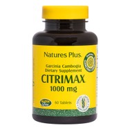 Natures Plus Citrimax 1000mg Συμπλήρωμα Διατροφής Εκχυλίσματος του Βοτάνου Γαρκινία & Ασβεστίου για Έλεγχο της Χοληστερίνης & της Γλυκόζης στο Αίμα 60tabs