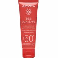 Apivita Bee Sun Safe Hydra Sensitive Soothing Face Cream Spf50+ Light Texture Καταπραϋντική Κρέμα Προσώπου Ελαφριάς Υφής, Πολύ Υψηλής Αντηλιακής Προστασίας για Ευαίσθητες Επιδερμίδες με Χαμομήλι & Πρόπολη 50ml